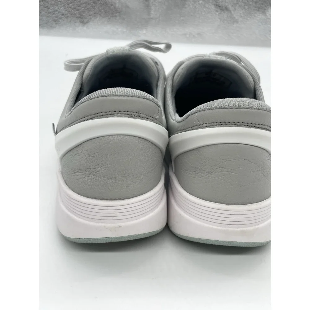 Kizik Sydney Womens Leather Hands Free Slip On Sneakers Harbor Mist Grey Size 10